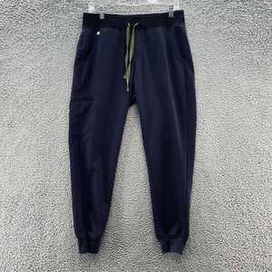 Figs Scrub Pants Womens Medium Navy Blue Zamora Jogger Technical Collection